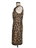 Connected Apparel Animal Print Brown Cocktail Dress Size 8 - photo 5