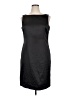 Anne Klein Solid Black Cocktail Dress Size 14 - photo 1