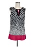 Roz & Ali Pink Sleeveless Blouse Size M - photo 1