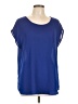 Sugar Lips Blue Short Sleeve Blouse Size L - photo 1