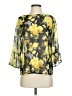 Le Lis 100% Polyester Yellow 3/4 Sleeve Blouse Size XS - photo 1