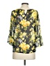 Le Lis 100% Polyester Yellow 3/4 Sleeve Blouse Size XS - photo 2