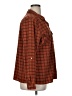 Notations Plaid Brown Long Sleeve Blouse Size XL - photo 4