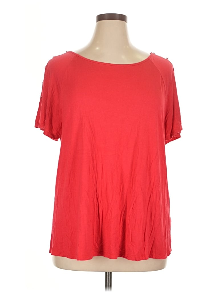 Pre-owned Cable & Gauge Short Sleeve T-shirt In Red