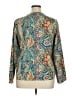 Unbranded 100% Polyester Paisley Teal Long Sleeve Blouse Size XL - photo 2