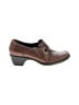 Clarks 100% Leather Brown Flats Size 7 1/2 - photo 1