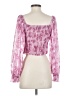 Shein 100% Polyester Pink Long Sleeve Blouse Size 4 - photo 2