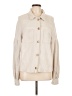 t.la 100% Cotton Solid Tan Long Sleeve Blouse Size L - photo 1