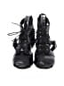 Loeffler Randall 100% Leather Black Wedges Size 5 - photo 2