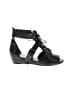 Loeffler Randall 100% Leather Black Wedges Size 5 - photo 1