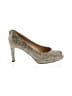 Stuart Weitzman Tweed Gold Green Heels Size 8 1/2 - photo 1