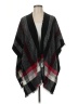 Nine West 100% Polyester Black Poncho One size (estimated) - photo 1