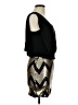 Sequin Hearts Chevron-herringbone Black Cocktail Dress Size M - photo 4