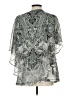 Roz & Ali Silver Gray Short Sleeve Blouse Size L (estimated) - photo 2
