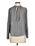 Lucky Brand Gray Long Sleeve Blouse Size XS - photo 1