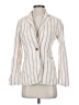 By Anthropologie Stripes White Ivory Blazer Size 4 - photo 1
