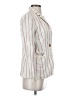 By Anthropologie Stripes White Ivory Blazer Size 4 - photo 4