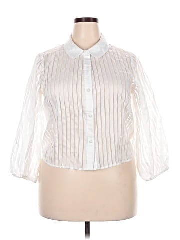 Just Fab 3/4 Sleeve Blouse (view 1)