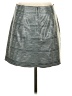 Tory Burch 100% Cotton Stripes Silver Casual Skirt Size 2 - photo 2