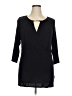 Hannah Black 3/4 Sleeve Blouse Size 1X - photo 1
