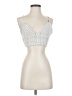 Shein 100% Polyester Silver Sleeveless Top Size 4 - photo 1