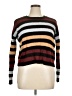 Just Fab Stripes Multi Color Brown Pullover Sweater Size XL - photo 1