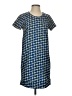 Sans Souci 100% Polyester Graphic Blue Casual Dress Size S - photo 1