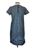 Sans Souci 100% Polyester Graphic Blue Casual Dress Size S - photo 2
