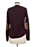 Lety & Me Chevron-herringbone Burgundy Pullover Sweater Size M - photo 2