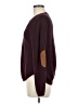 Lety & Me Chevron-herringbone Burgundy Pullover Sweater Size M - photo 5