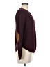 Lety & Me Chevron-herringbone Burgundy Pullover Sweater Size M - photo 4