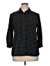 Notations Polka Dots Black 3/4 Sleeve Blouse Size XL (petite) - photo 1