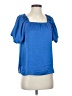 Vince Camuto 100% Polyester Blue Short Sleeve Blouse Size XS - photo 1