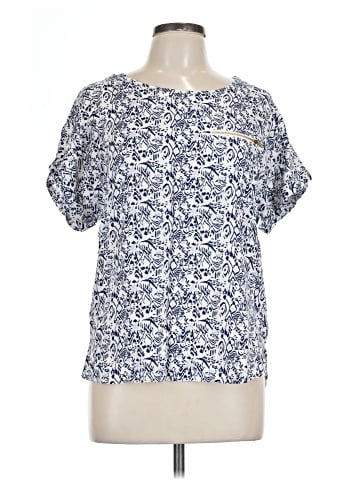 Raindrops by Papillon Short Sleeve Blouse (view 1)