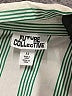 Future Collective Stripes Green Long Sleeve Blouse Size XS - photo 7