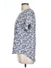Raindrops by Papillon Blue Short Sleeve Blouse Size L - photo 5