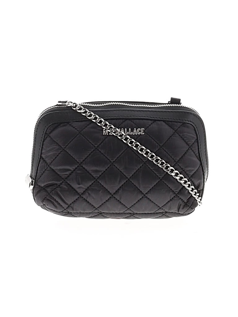 Pre-owned Mz Wallace Crossbody Bag In Black