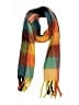 Assorted Brands 100% Polyester Plaid Orange Yellow Scarf One size - photo 1