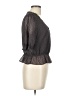 Topshop 100% Polyester Gray 3/4 Sleeve Blouse Size 10 - photo 4