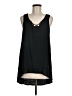 August Silk Black Sleeveless Blouse Size M - photo 1