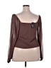 Harve Benard Brown Long Sleeve Top Size 4X - photo 2