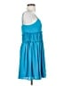 Cinq à Sept 100% Polyester Solid Teal Cocktail Dress Size 4 - photo 4
