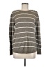 Ann Taylor LOFT Outlet Stripes Gray Pullover Sweater Size M - photo 1