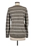 Ann Taylor LOFT Outlet Stripes Gray Pullover Sweater Size M - photo 2