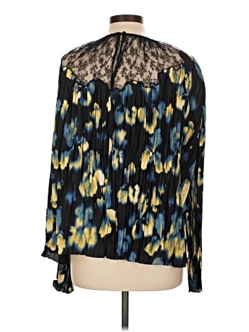 Jason Wu Collective Long Sleeve Silk Top (view 2)