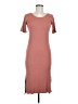 Assorted Brands Solid Brown Casual Dress Size M - photo 1
