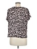 Assorted Brands Animal Print Pink Short Sleeve Blouse Size M (estimated) - photo 2