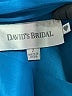 David's Bridal 100% Polyester Solid Blue Cocktail Dress Size 2 - photo 6