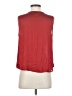 Banana Republic 100% Polyester Red Sleeveless Blouse Size S - photo 2