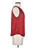 Banana Republic 100% Polyester Red Sleeveless Blouse Size S - photo 4